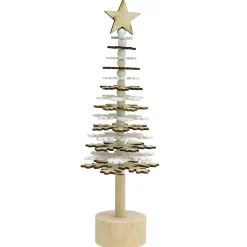 SAPIN NOEL ROTATIF BOIS 10X28CM