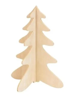 SAPINS BOIS A ASSEMBLER 12X15CM X2 PIECES