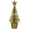 SAPIN TABLE PAILLETTE 14CM OR