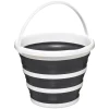 SEAU 10L RETRACTABLE BLANC GRIS