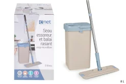 SEAU MECANIQUE GRAND RESERVOIR 6L ET BALAI