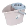 SEAU RECTANGLE AVEC ESSORREUR 15L BICOLORE GREGE BLEU