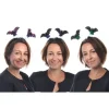 SERRE TETE CHAUVE SOURIS PAILLETTEE 21X22 CM