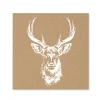 SERVIETTE CERF KRAFT 33X33CM X20 PIECES