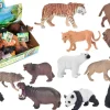 SET 12 ANIMAUX ZOO 9 A 11CM