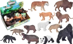 SET 12 ANIMAUX ZOO 9 A 11CM