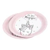 SET 6 ASSIETTES CARTON D.23CM LICORNE