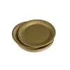 SET 20 ASSIETTES RONDES CARTON D.18CM OR
