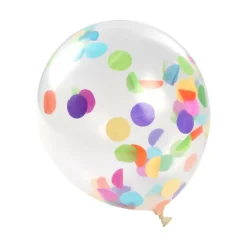 SET 6 BALLONS CONFETTIS D.30CM