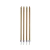 SET 16 BOUGIES ANNIVERSAIRE LONGUES H.14.5CM OR