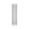 SET 16 BOUGIES ANNIVERSAIRE LONGUES H.14.5CM ARGENT
