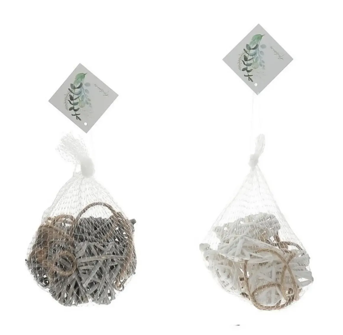 SET 5 COEURS ROTIN 5CM