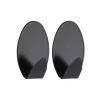 SET 2 CROCHETS ACIER INOXYDABLE 3M OVAL PEINT NOIR