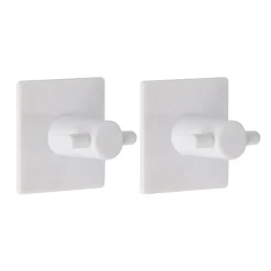 SET 2 CROCHETS CARRE 3M BLANC