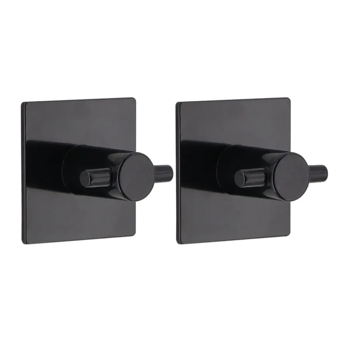 SET 2 CROCHETS CARRE 3M NOIR