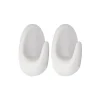 SET 2 CROCHETS 3M BLANC