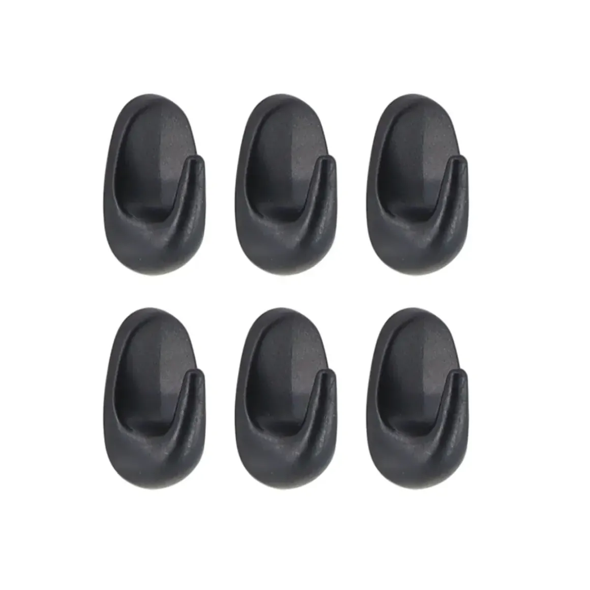 SET 6 CROCHETS 3M NOIR