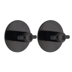 SET 2 CROCHETS ROND 3M NOIR