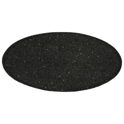SET DE TABLE JUTE PAILLETTE 38CM NOIR