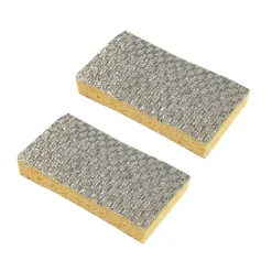 SET 2 EPONGES NON RAYANTES CELLULOSE VEGETALE 11X7X2CM