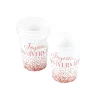 SET 6 GOBELETS CARTON 25CL ANNIVERSAIRE ROSE GOLD