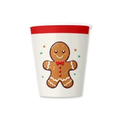 SET 6 GOBELETS CARTON 25CL PETIT BISCUIT