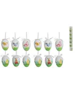 SET 6 OEUFS DECO ANIMAUX NATURE