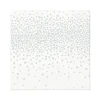 SET 20 SERVIETTES COCKTAIL 3 PLIS 25X25CM CONFETTIS ARGENT