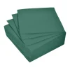 SET 40 SERVIETTES MICROGAUFREES 2 PLIS 38X38CM VERT SAPIN