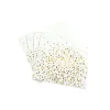 SET 20 SERVIETTES PAPIER 3 PLIS 33X33CM CONFETTIS OR