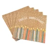 SET 20 SERVIETTES PAPIER 33X33CM ANNIVERSAIRE KRAFT