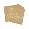 SET 20 SERVIETTES 3 PLIS IMPRIMEES POUSSIERE ETOILES 33X33CM
