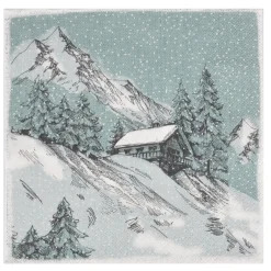 SET 20 SERVIETTES 3 PLIS 33X33CM COTTAGE DE MONTAGNE