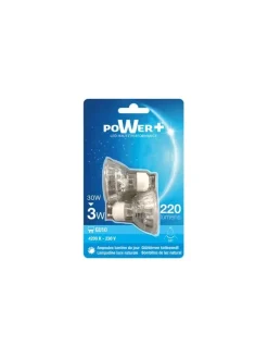 SET 2 SPOTS GU10 SMD 3W 4200K