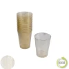 SET 20 VERRES PAILLETTES 20CL OR