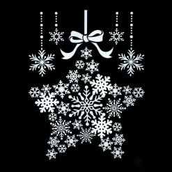 STICKER FORME FLOCONS 29X40CM