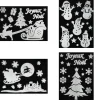 STICKER PERE NOEL BONHOMME DE NEIGE BLANC 29X40CM