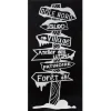 STICKERS PAILLETTE SAPIN FLOCON 23X49CM
