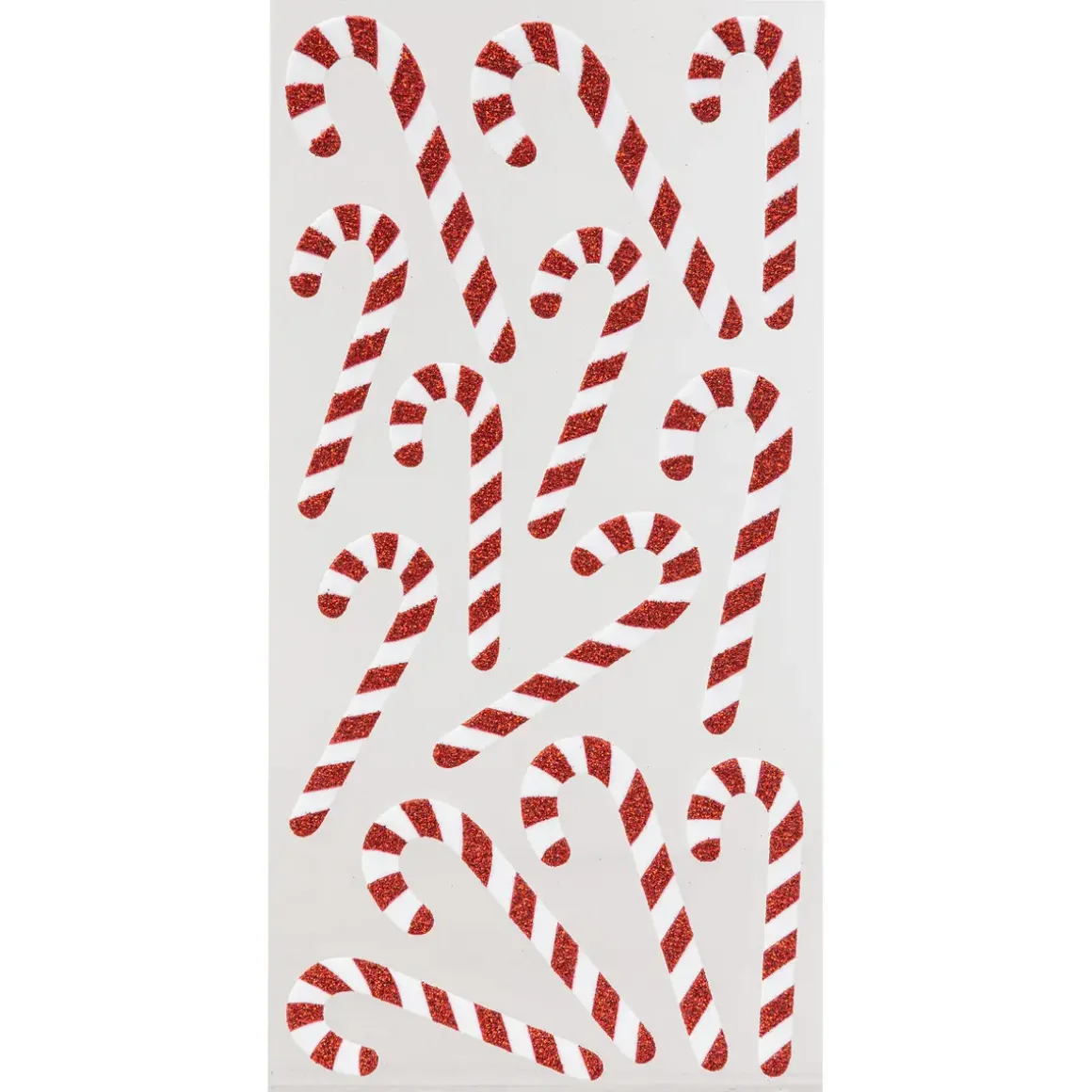 STICKERS PAILLETTES ROUGE ET BLANC 10X20CM