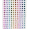 STICKERS STRASS MULTICOLORE BANDE ADHESIVE 0.8CM 30X12CM