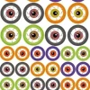 STICKERS YEUX HOLOGRAPHIQUES MULTICOLORE X36 PIECES