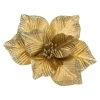 SUJET DE NOEL POINSETTIA OR
