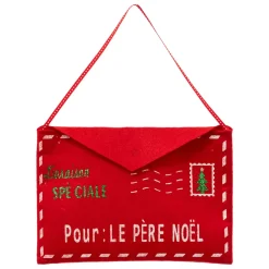 SUJET ENVELOPPE FEUTRINE ROUGE 25CM
