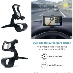 SUPPORT TELEPHONE TABLEAU DE BORD