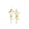 SUSPENSION ANGE LAINEUX ETOILE 24X3CM