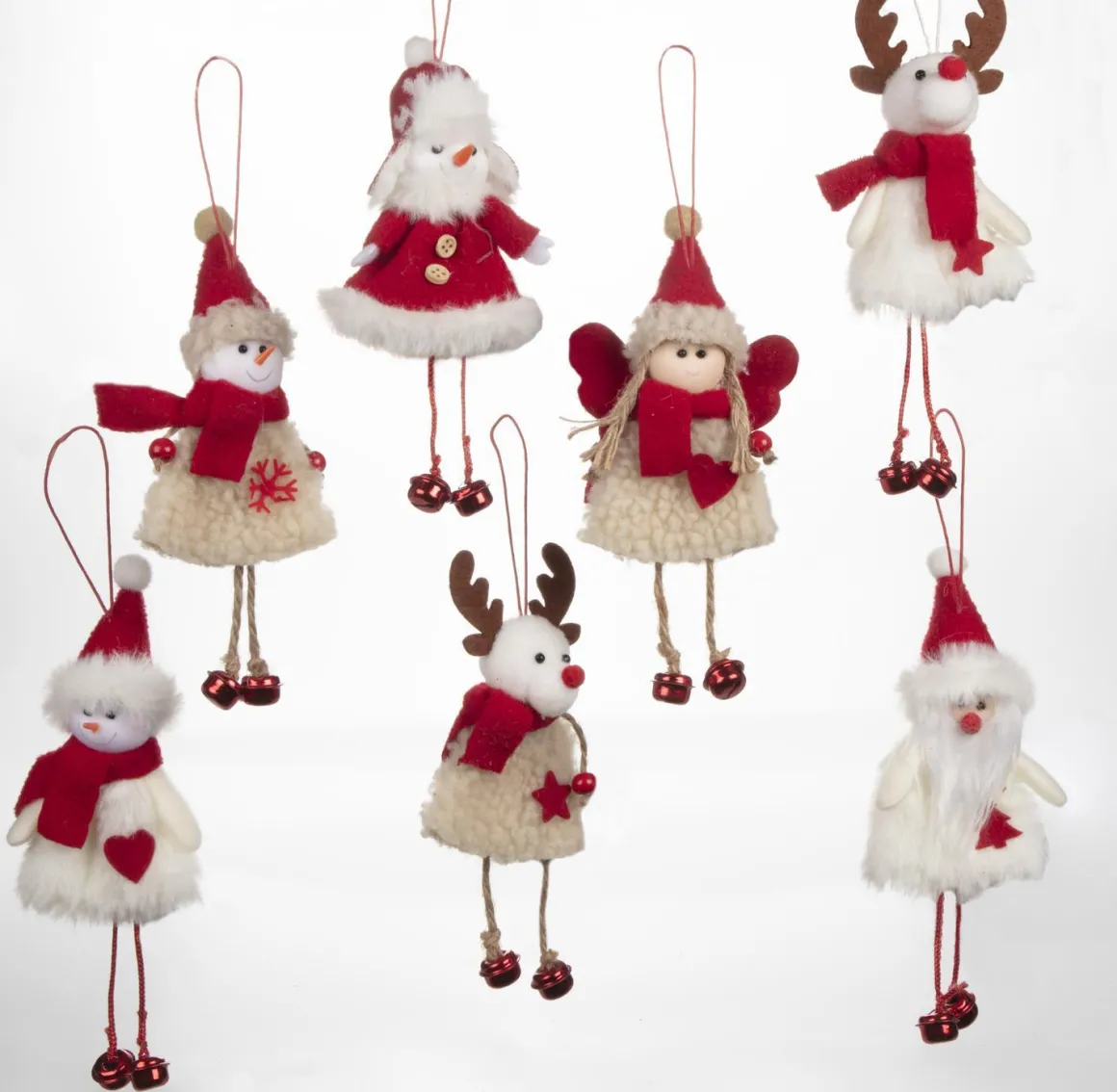 SUSPENSION BLANC ROUGE 19CM