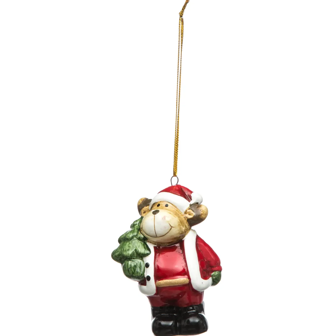 SUSPENSION CERAMIQUE PERSONNAGE NOEL H.6.5CM