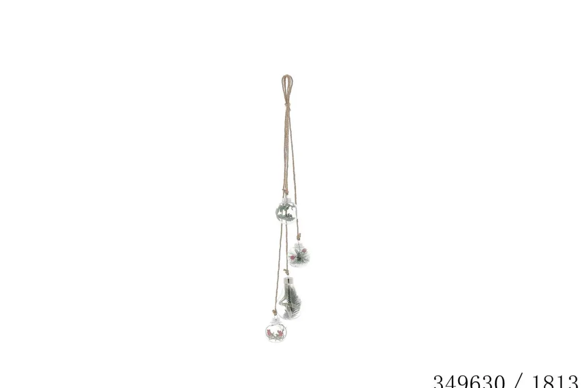 SUSPENSION DECO BOULES 70X6X6CM