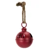 SUSPENSION GRELOT METAL ROUGE D.16CM