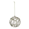 SUSPENSION METAL BOULE OU ETOILE PAILLETTEE